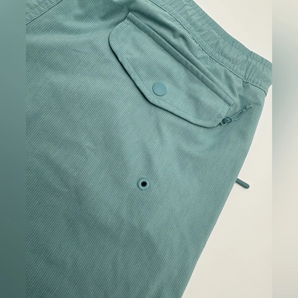 Athleta‎ Marin Board Shorts Teal Swim Shorts Medium 5” Inseam - Picture 8 of 15